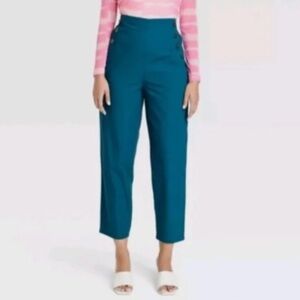 Brand NWT House of Aama x Target teal sailor pants